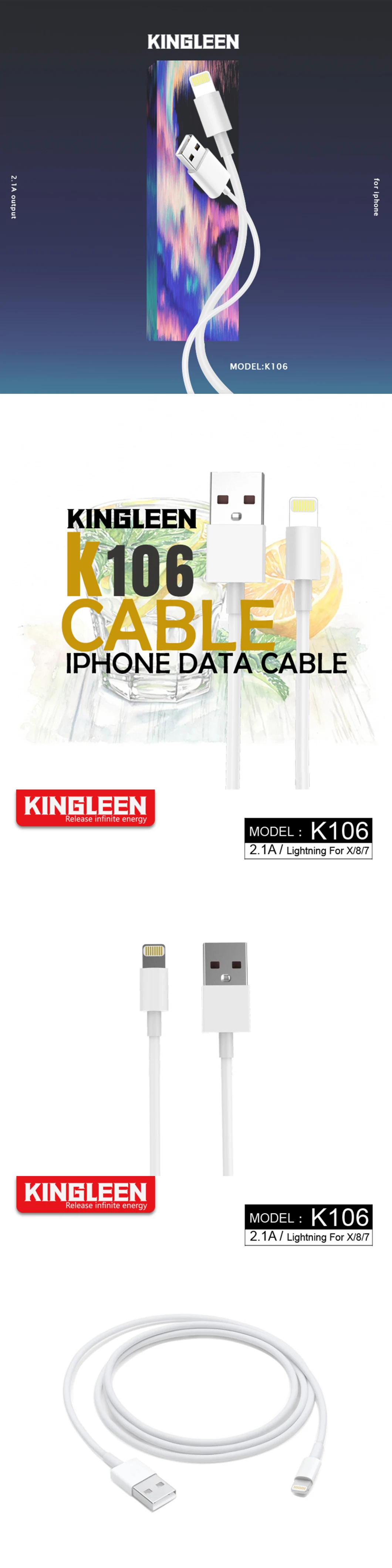 iPhone Cable 3FT USB Charging & Syncing Fast Charging Cable Cord Compatible iPhone iPad Apple Devices
