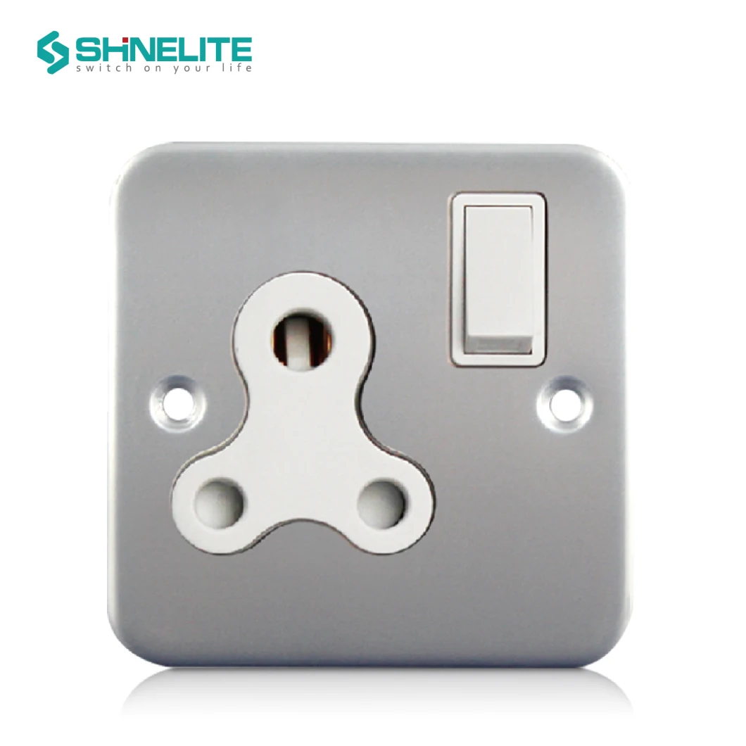 Metal Clad 1gang Switch Panel Chrome Color Chrome Blank Plate