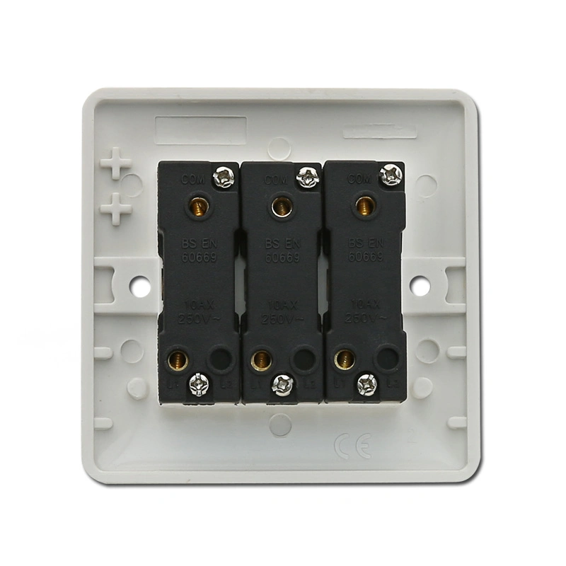 3 Gang 1 Way (2 Way) Wall Switch Bakelite Plate Wall Gang Switch (Z305)