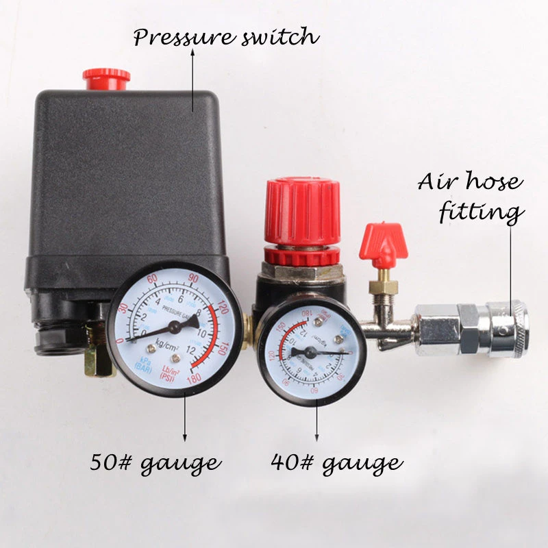 Big Black Hat Air Compressor Outlet Regulator