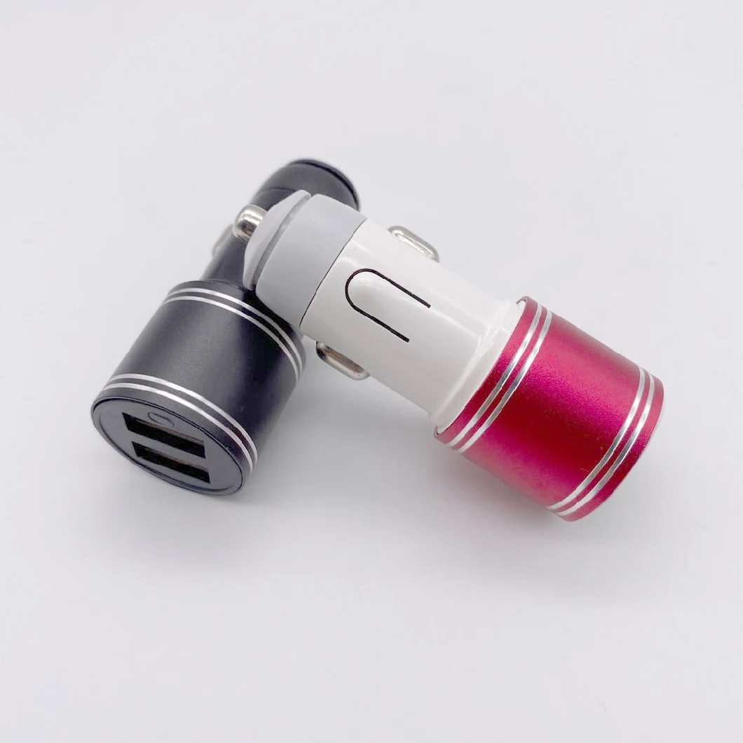 Car Charging Accessories Dual USB Car Charger Adapter 2 USB Port Smart Car Charger