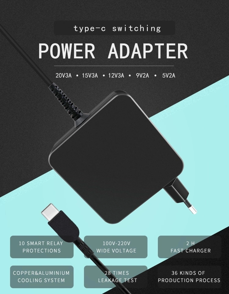 65W Type C USB Charger/Fast Charger/Battery Charger for Laptop