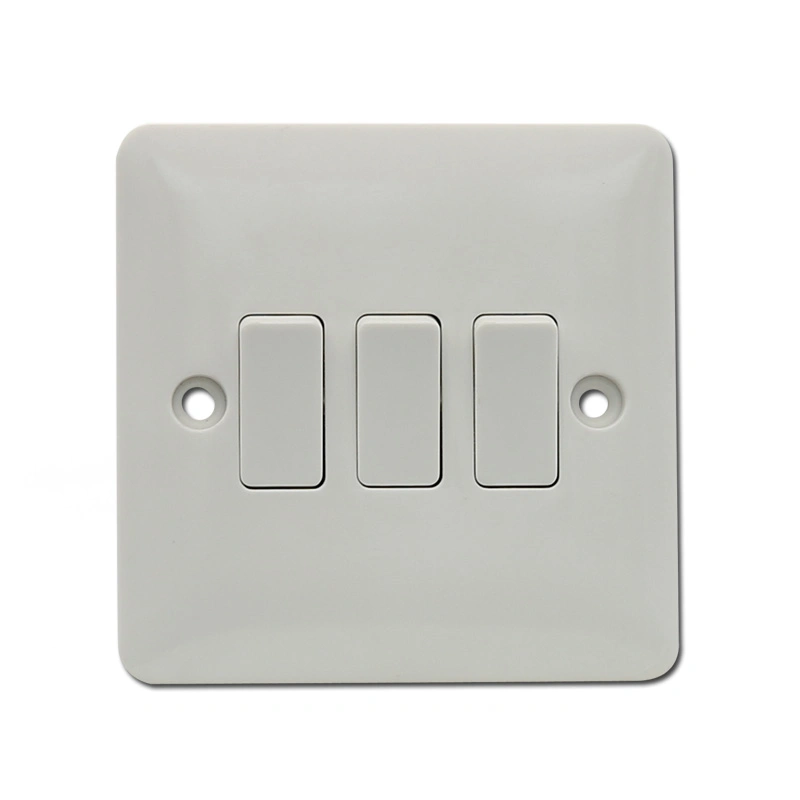 3 Gang 1 Way (2 Way) Wall Switch Bakelite Plate Wall Gang Switch (Z305)