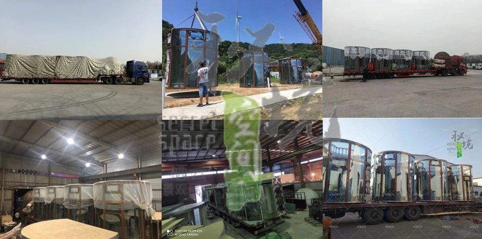 Temporary Offices Oval Windmill Building Material Steel Structure Modular Mobile House Prefab Home