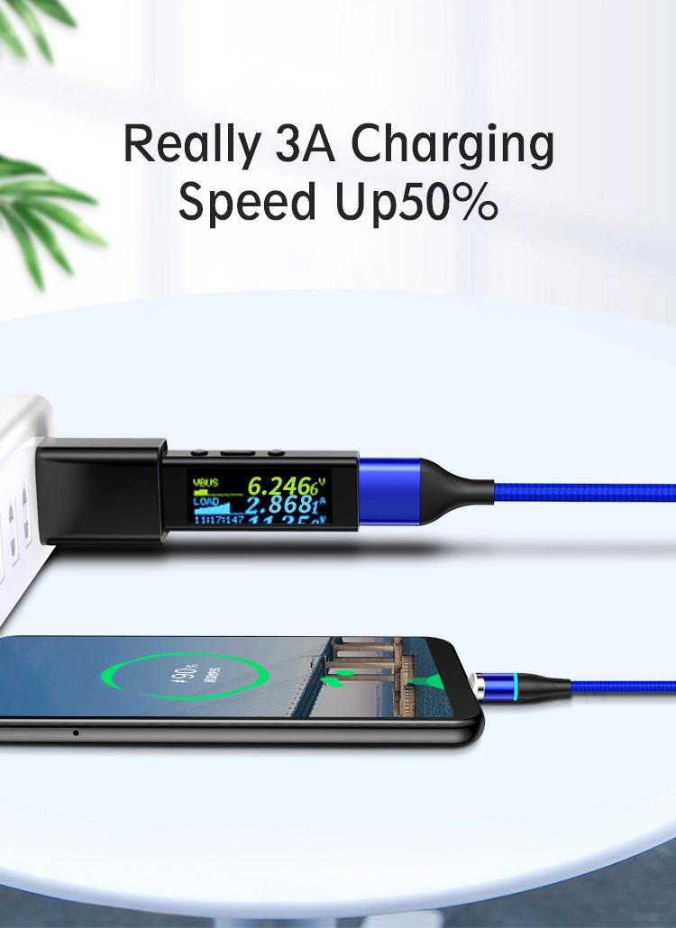 Tongyinhai 3A Magnetic Coil Data Cable Fast Charging Supercalla Self Winding Charging Cable for Samsung