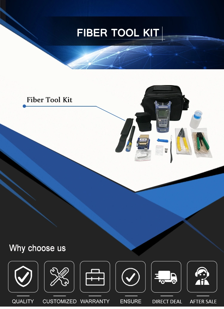 FTTH Fiber Optic Toolkit for Installing Fast Connector and Fiber Optic Drop Cable