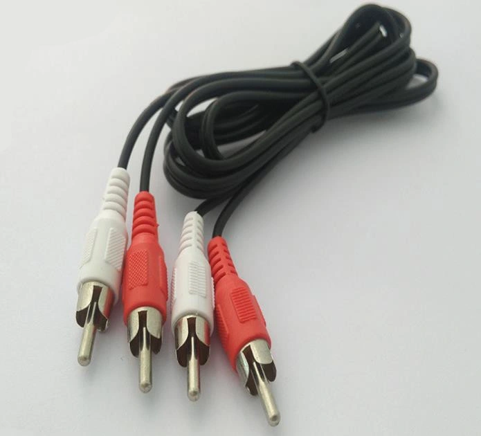 2RCA Plugs to 2RCA Plugs, Plastic RCA Molding Cable