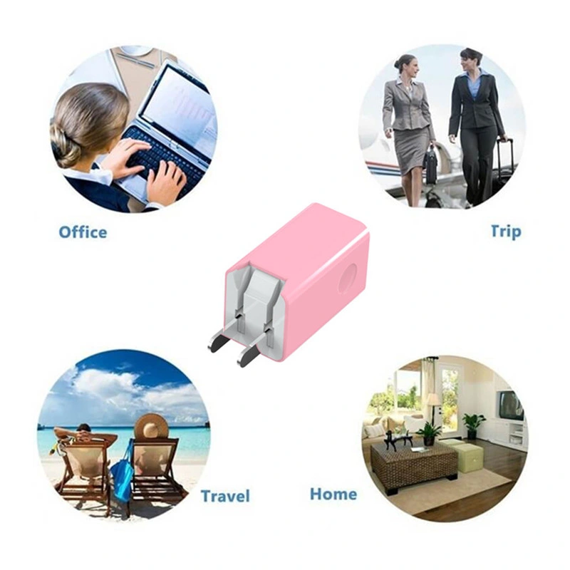 2.4A Dual USB Folded Charger Us Plug Wall Charger