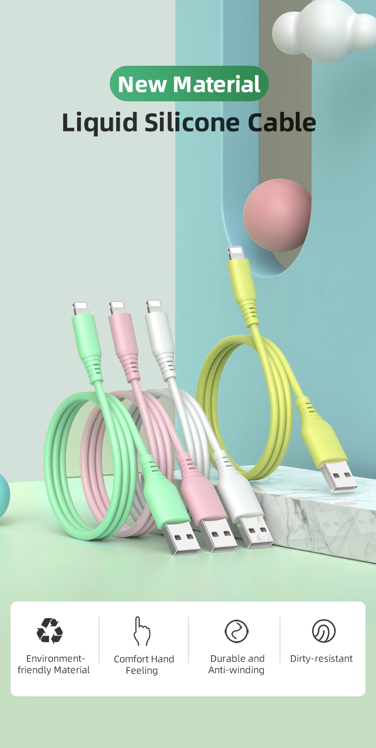 Hot Sale Tongyinhai High-Quality Liquid Silicone Soft Material USB a to Type C Fast Charger USB Data Cables