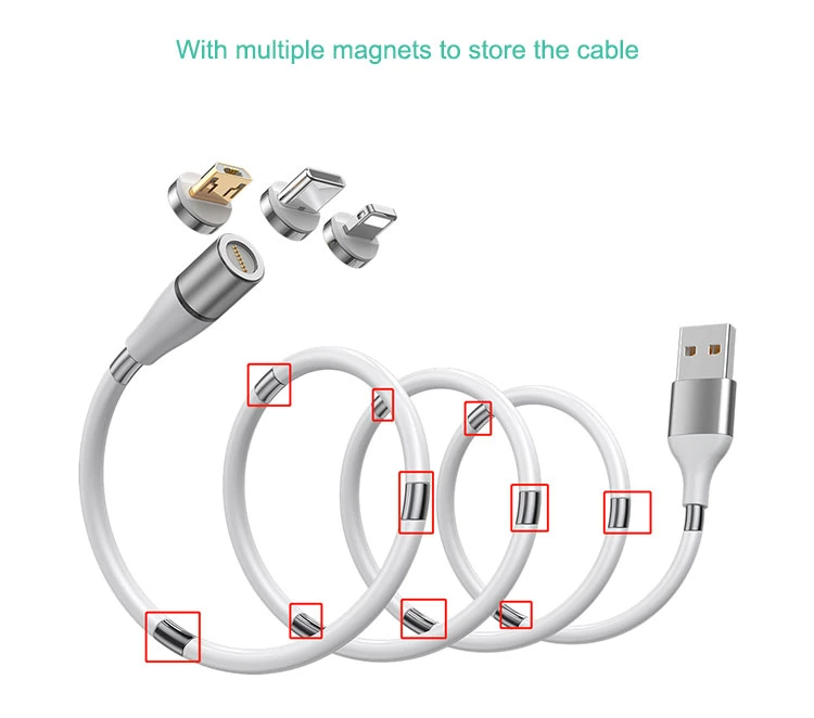 Tongyinhai New Arrival Fast Charging Strong Magnet Supercalla Micro USB/Type C Magnetic Charging Data Cable