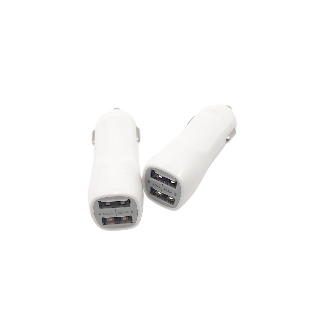 2021 Dual 2 USB Ports Car Charger Fast Charging Quick Charger