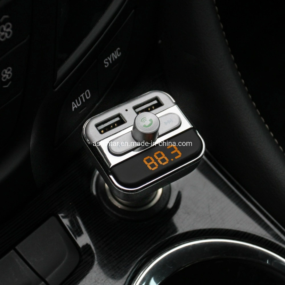 Wireless FM Transmitter Dual USB Charger Audio MP3 Player Dual 2 USB Car Charger