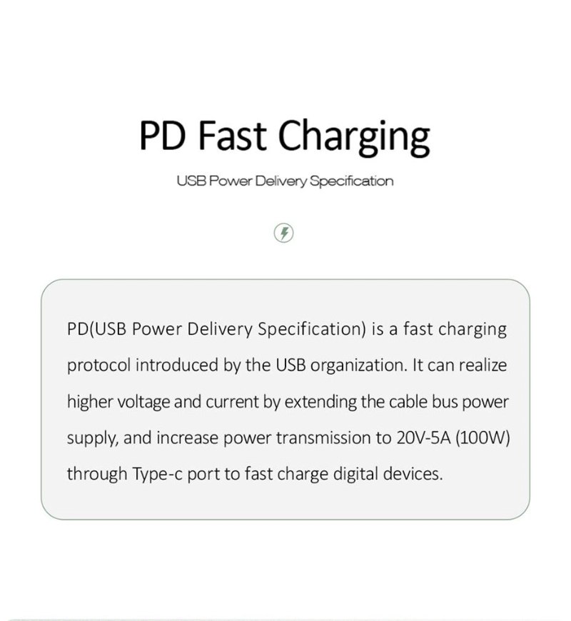 Pd USB 20W Type C Phone Notebook Fast Charger USB C Port Cell Phone Quick Charger
