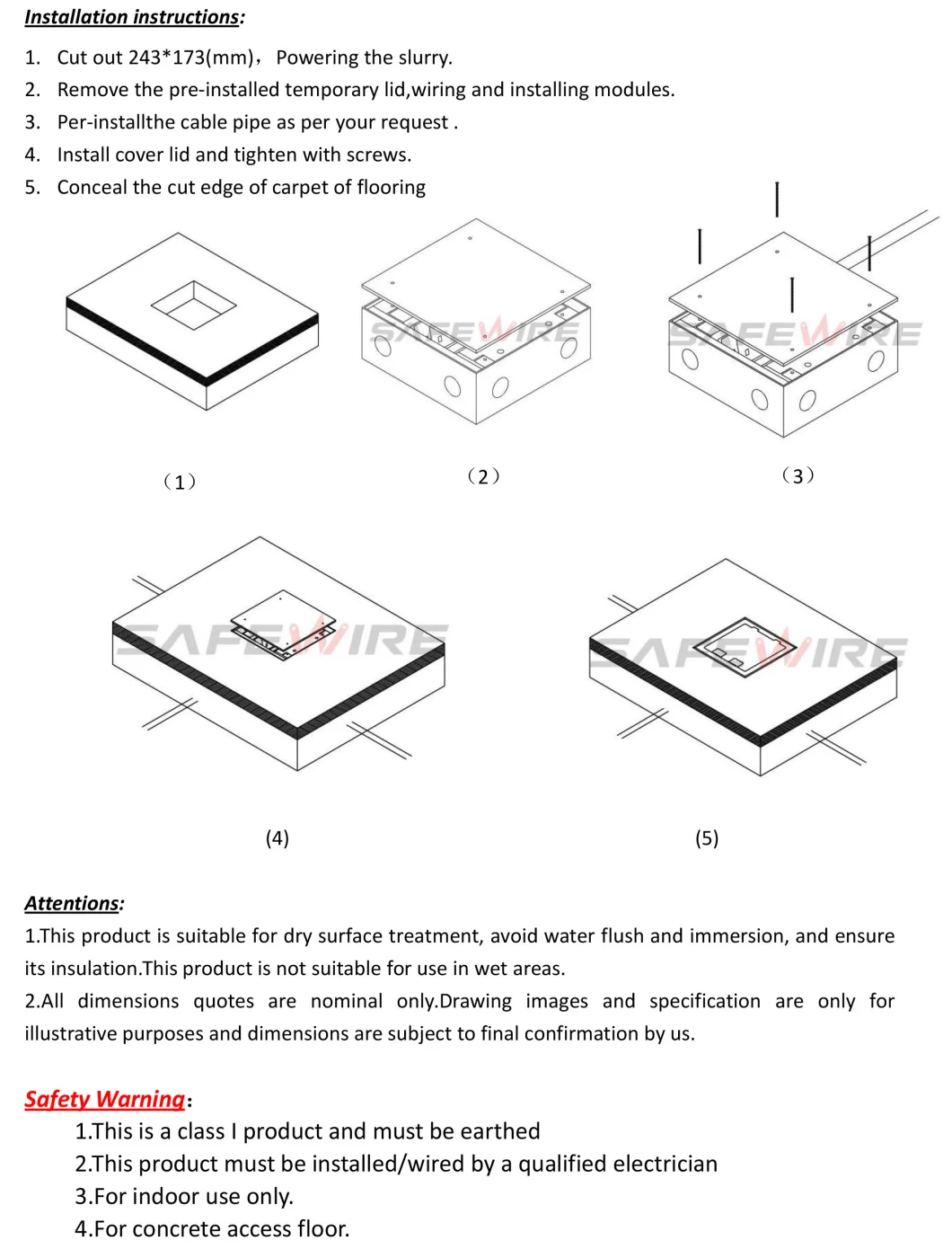 Horizontal Installation Universal Extension Socket / Electrical Socket Outlet