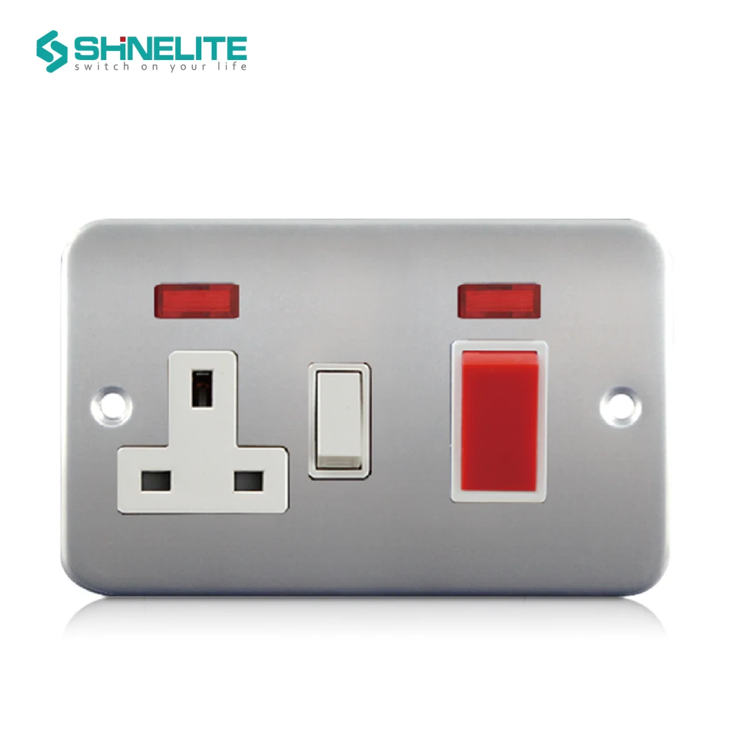 Metal Clad 1gang Switch Panel Chrome Color Chrome Blank Plate