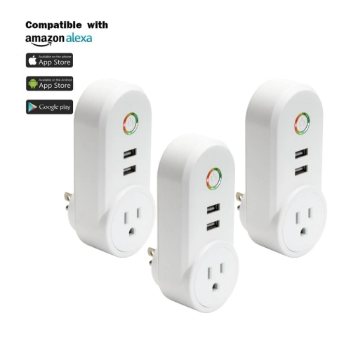 WiFi Control Smart Timer Outlet with USB Port