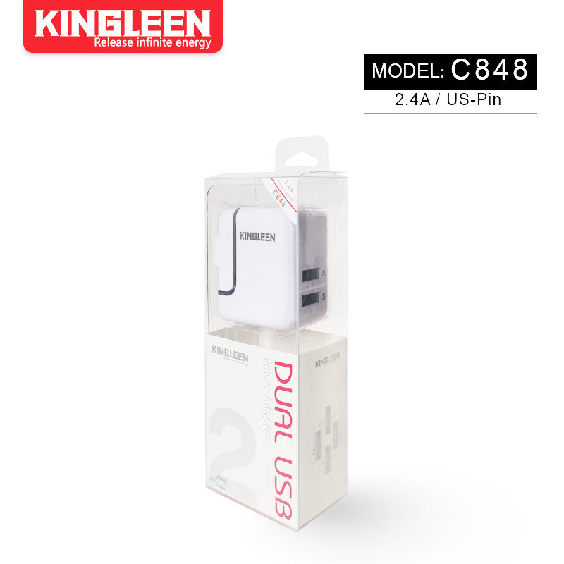 Model C848 Dual USB Port Charger for Us Plug