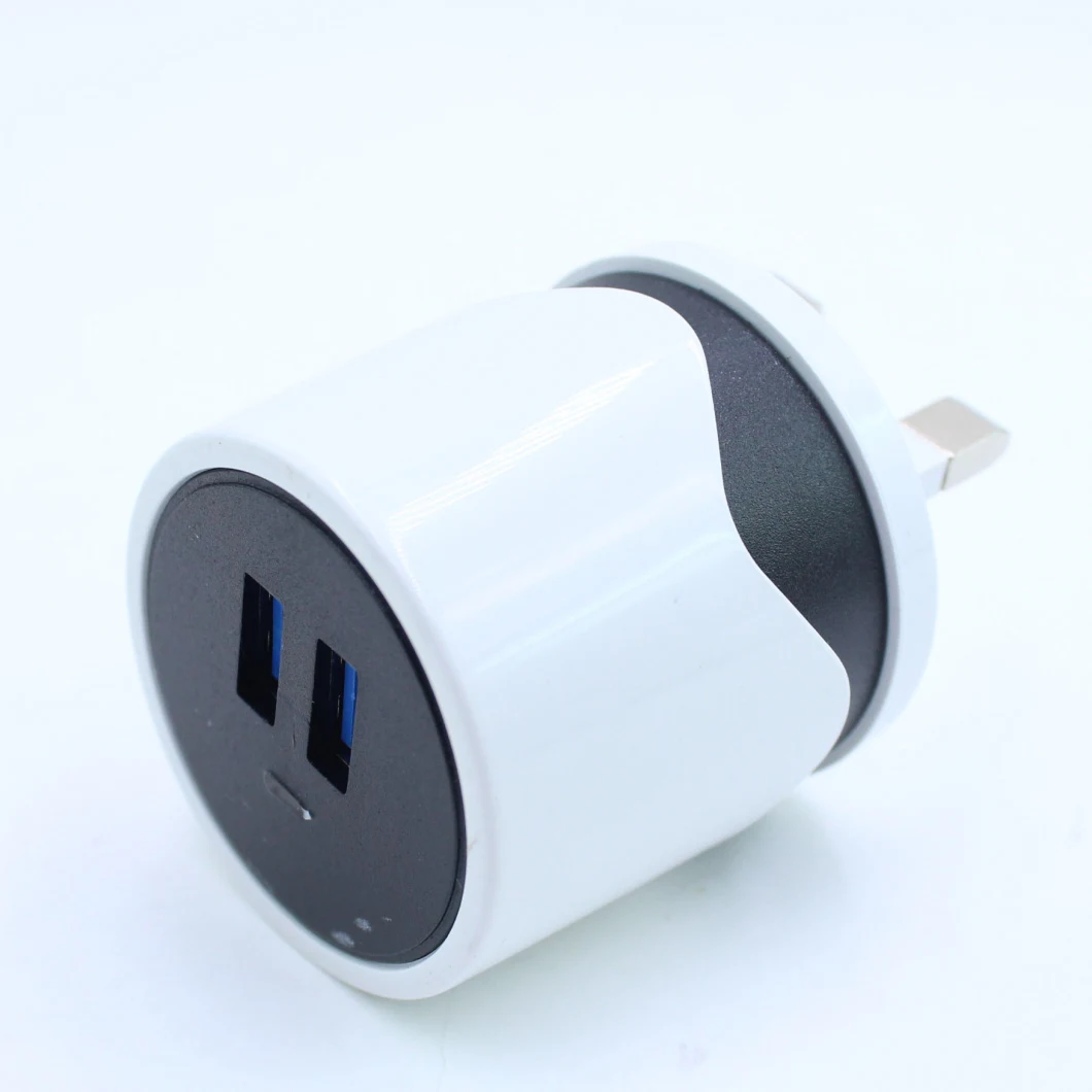 Dual USB QC3.0 Charger Us Plug Adaptive Fast Charging Wall Charger
