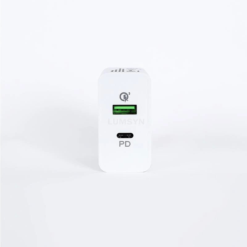 2019 USB Type-C Pd+QC3.0 Dual Ports 36W Fast Travel Charger for Us