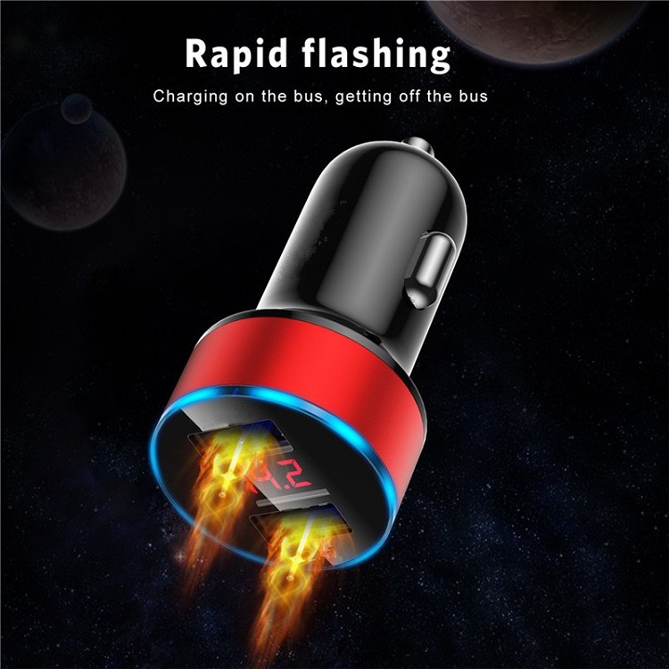 Dual USB Car Charger Mobile Phone Charger Fast Charging USB Charger for Phone