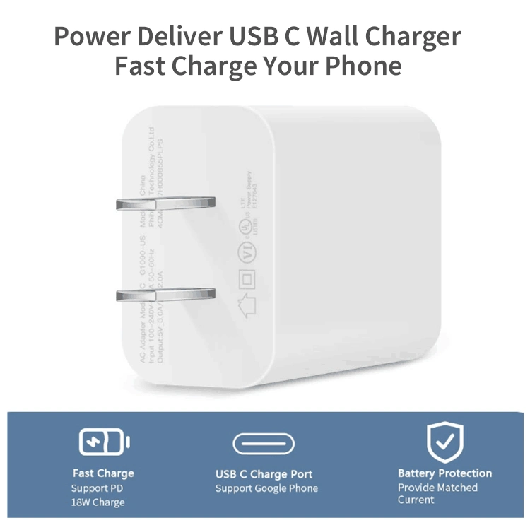 Pd 20W Mobile Phone Fast Wall Charger for iPhone 12