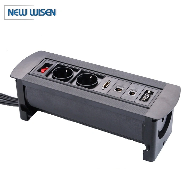 Desktop Manual Flip up Power Socket Desk Mounted Outlet Manual Flip up Power Outlet