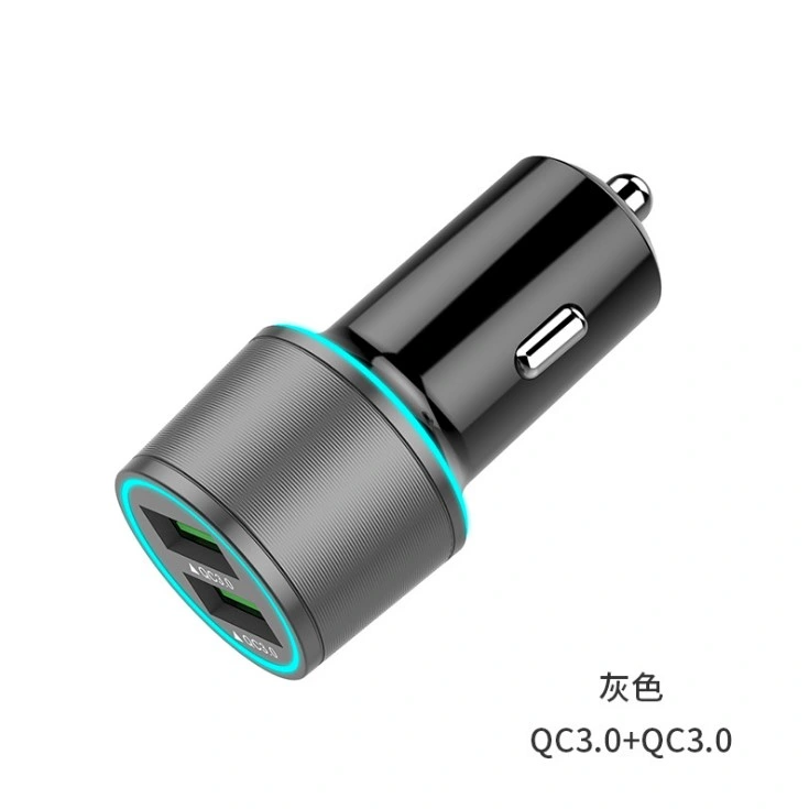 Dual QC3.0 Car Charger Fast Charger 2-Port USB Car Charger