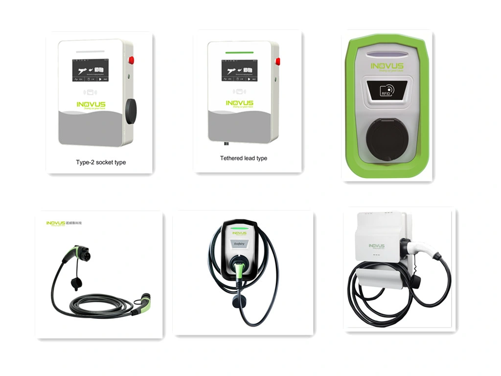 Inouvs Fast EV Charging Station Charger with Type 1 Type 2 Type B RCCB