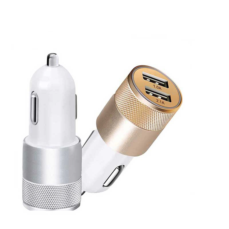 Dual Port USB Car Charger Mini Universal Fast Smart Car-Charger for Apple iPhone