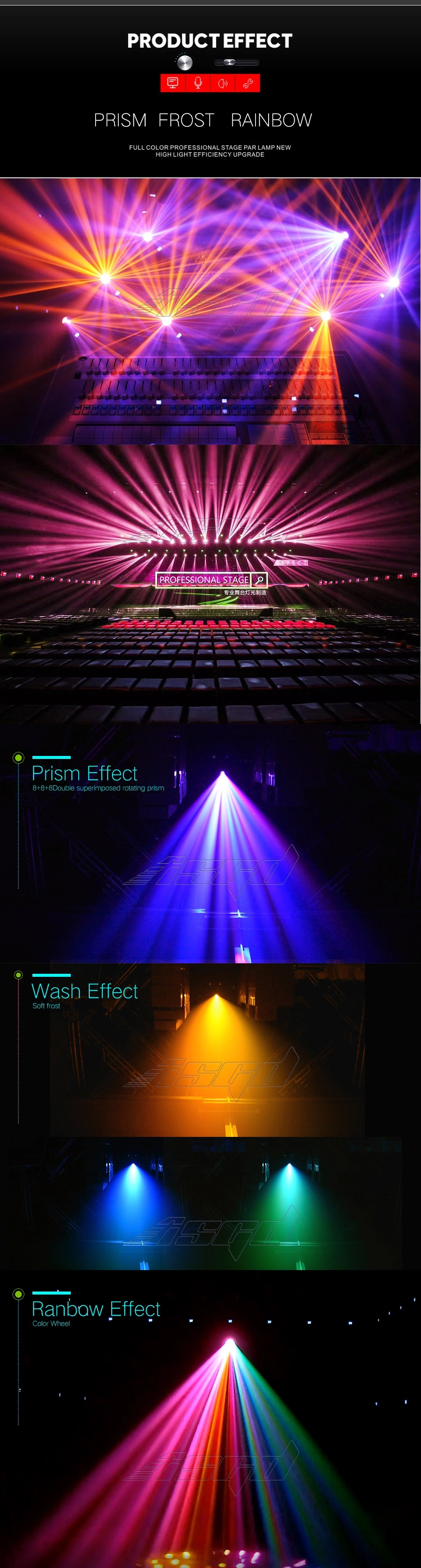 380 Beam Light Stage DJ Lighting Effect Lighting Party Moving Head Light Wedding Prism Lighting