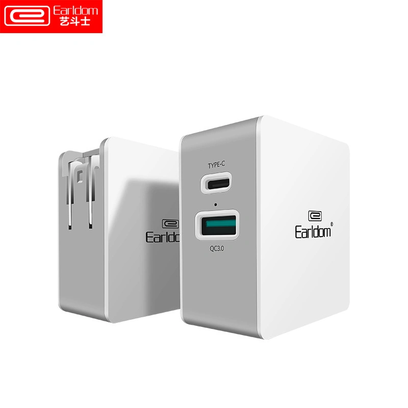 Earldom Original Pd Charger 36W Phone Dual USB QC 3.0 Fast Travel Charger Adapter