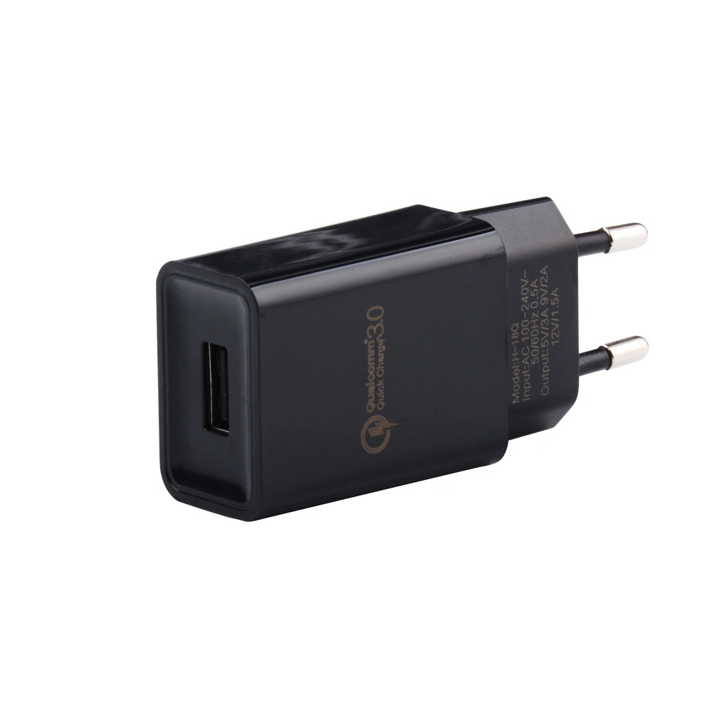 Single USB Port EU/Us Fast Charging QC3.0 USB Wall Charger