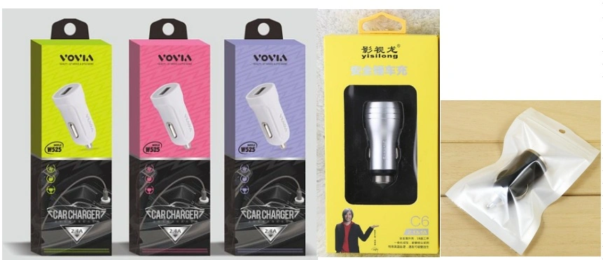 with Your Logo LED Lighting OEM Dual USB Charger Travel Car Charger