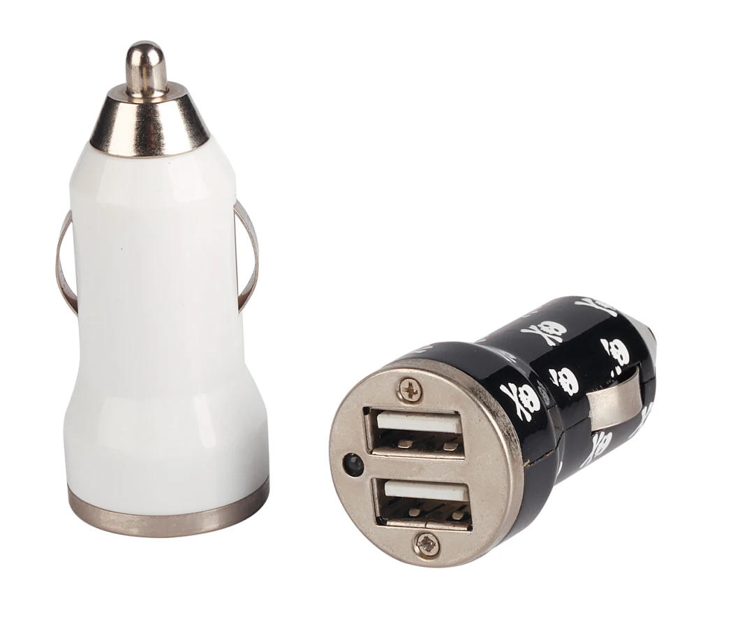 Car Charger with Dual USB Port Charger for Car Use
