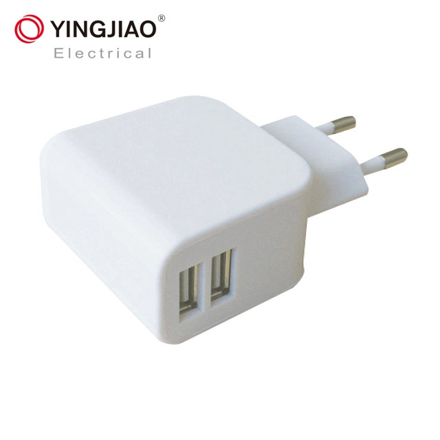 Yingjiao Easy to Use EU Plug 2 Port USB Charger