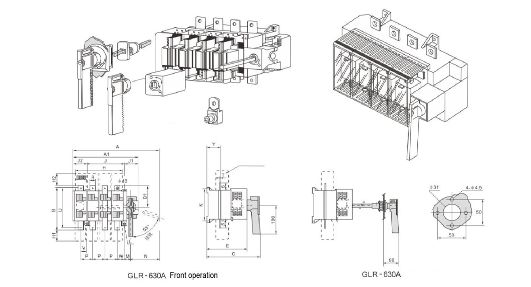 Isolating Fuse Switch, Load Isolation Switch/Manual Change Over Switch/Load Break Switch