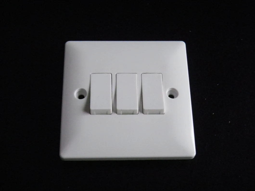 BS 3gang 2way 10A Electrical Light Wall Switches (Slim Range)