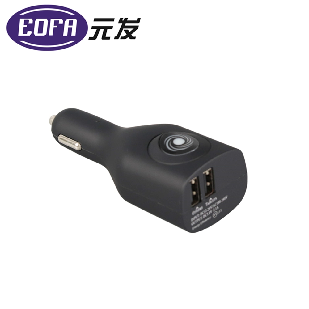5V 2.1A Dual USB Car Charger Qi Wireless Charger