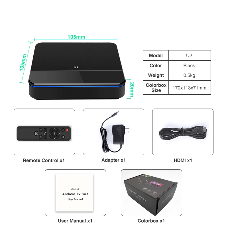Xangshi Factory Outlet USB 2.0 USB 3.0 Quad Core 4K Hdr 4GB 64GB S905X3 Best Android TV Box