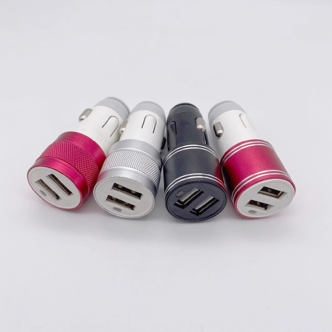 Car Charging Accessories Dual USB Car Charger Adapter 2 USB Port Smart Car Charger