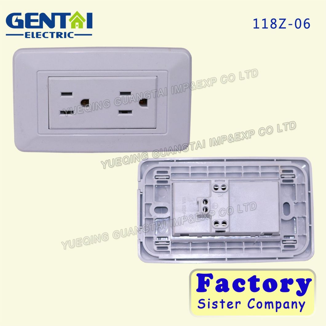 South American Modern 3 Pin 6 Pin Socket Wall Switch and Socket Outlet