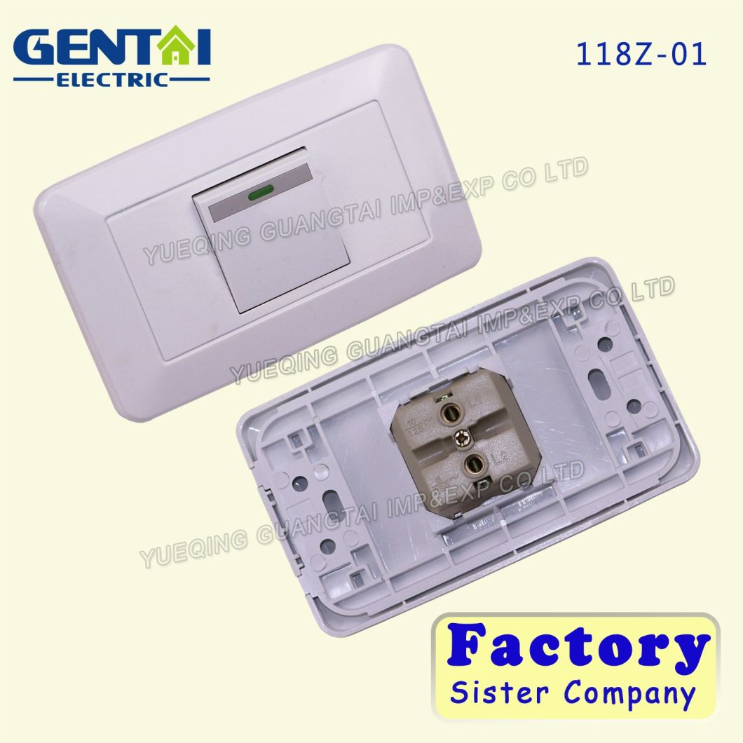 Hot Sale South American Type 1 Gang 2 Gang Electric Wall Switch