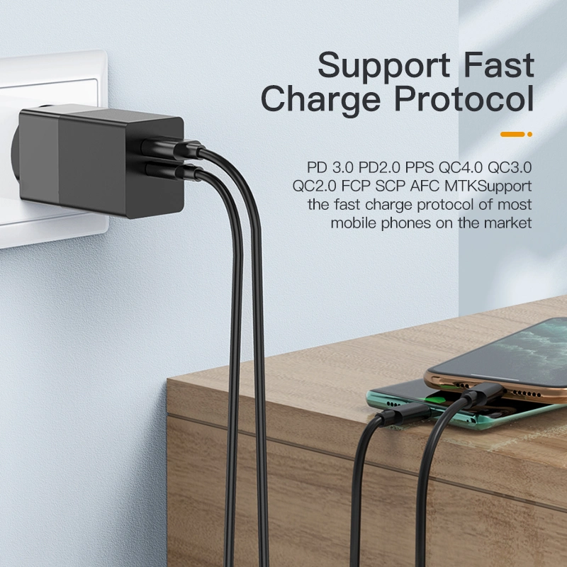 Fast Charger GaN Wall Charger 65W Fast Charging Smartphone Charger