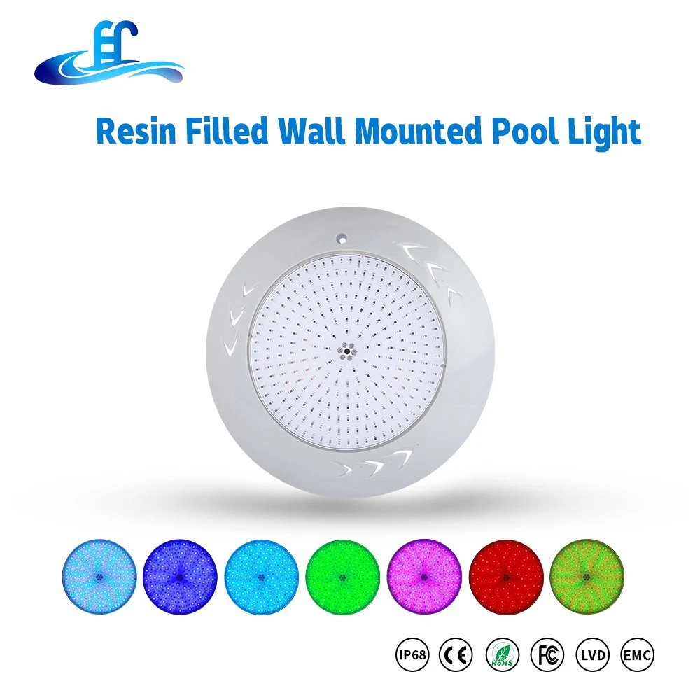 High Quality Switch Control 12V 18W RGB Wall Mounted LED Swimming Pool Light Underwater Light