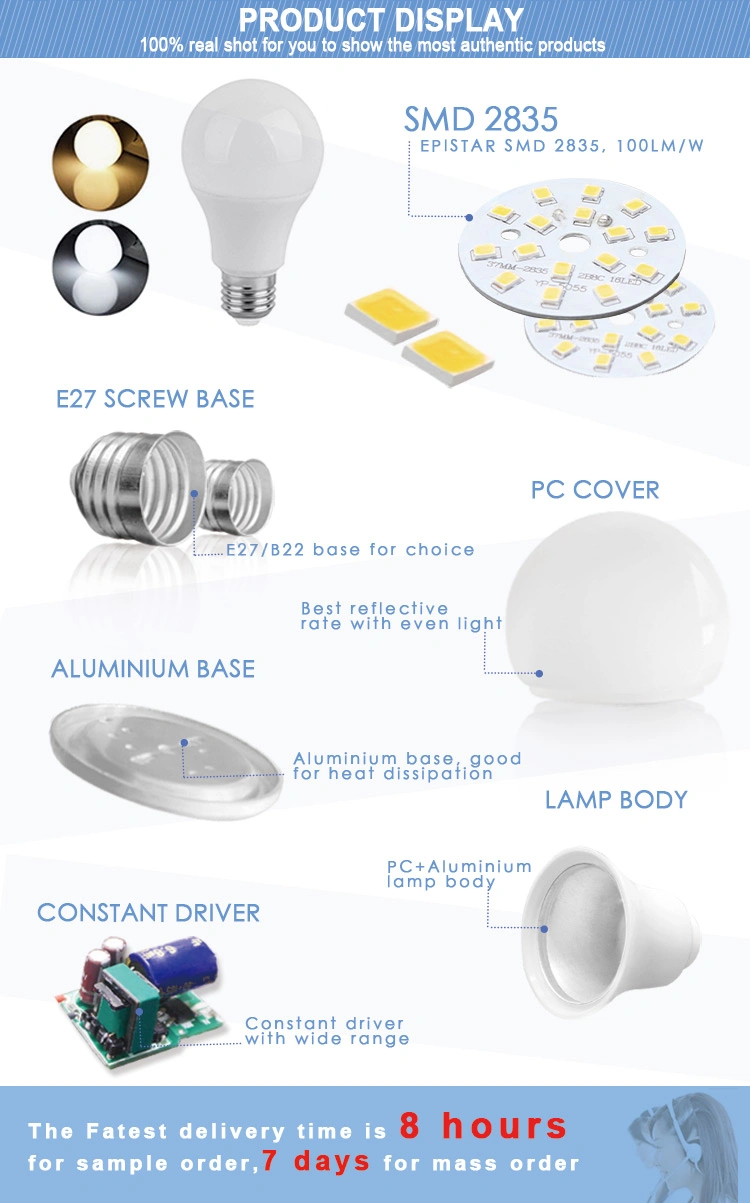 E27 B22 3W-15W 9W 12W Cool Warm White LED Bulb