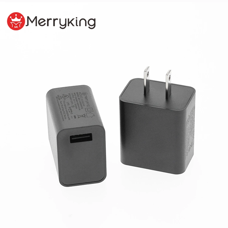 Mobile Phone Charger 5V 1000mA Single USB Port Charger with Us Wall Mount