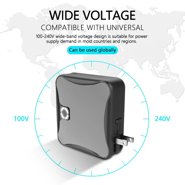 Pd Type C Fast Charger Wall Charger with Travel Adapter Us, Aus, UK, Euro, Ind Plug