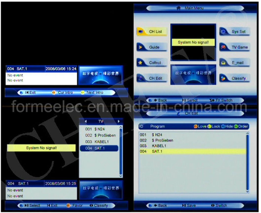 Set Top Box TV Digital Cable Receiver SD DVB-C
