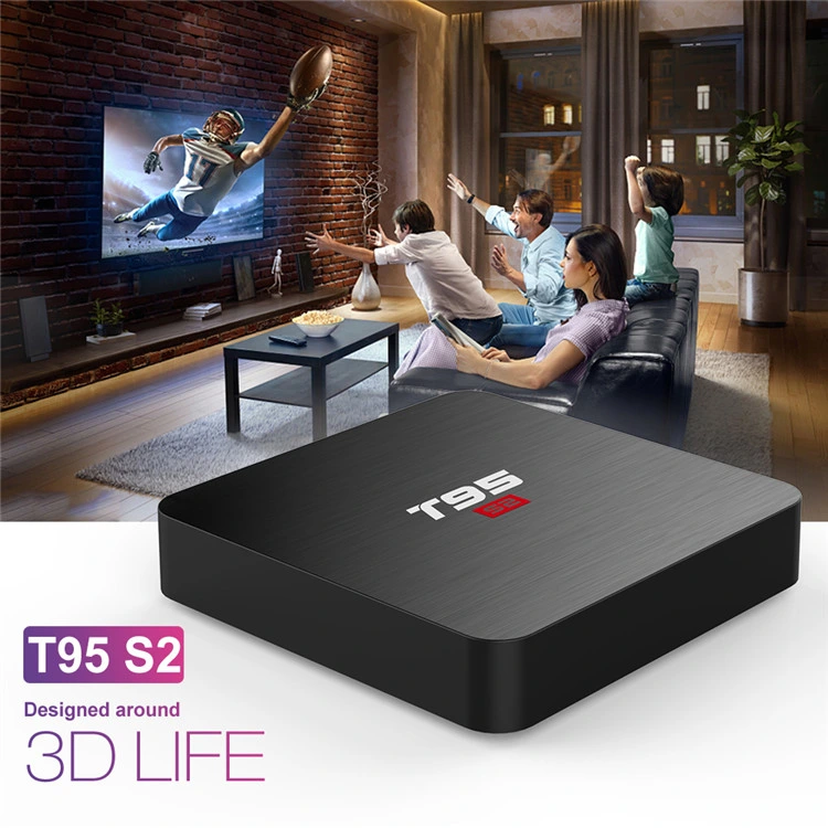 Set Top Box with WiFi Android Movies Media Player T95s2 S905W 2g 16g Media Player Set Top Box Ott TV Box