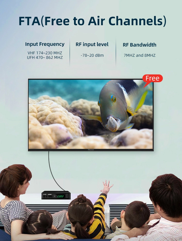 Mini Digital Set Top Box DVB-T2 Scart TV Tuner